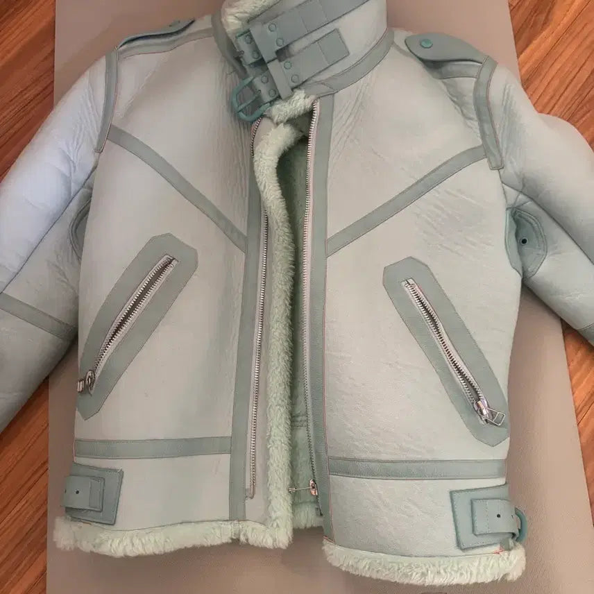 [BUNJANG] TOPDRESSING Mint Faux Shearling Jacket / TOPDRESSING 민트 무스탕 자켓 주말까지만