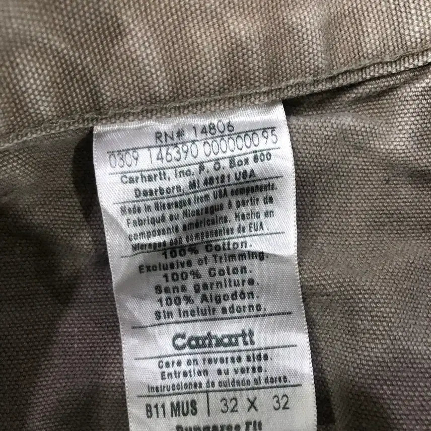 [BUNJANG] Carhartt B11 Carpenter Pants / 칼하트 카펜터 b11 mus