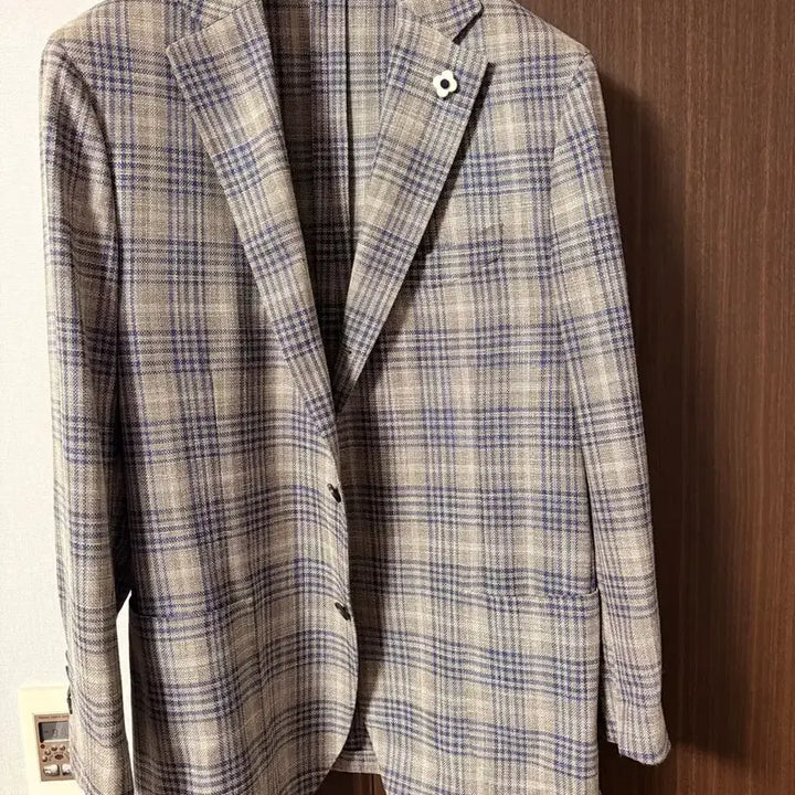 [BUNJANG] Lardini Check Blazer Jacket / Lardini 라르디니 자켓 체크 블레이저 54 국내 105 110
