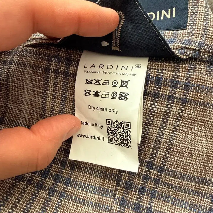 [BUNJANG] Lardini Check Blazer Jacket / Lardini 라르디니 자켓 체크 블레이저 54 국내 105 110