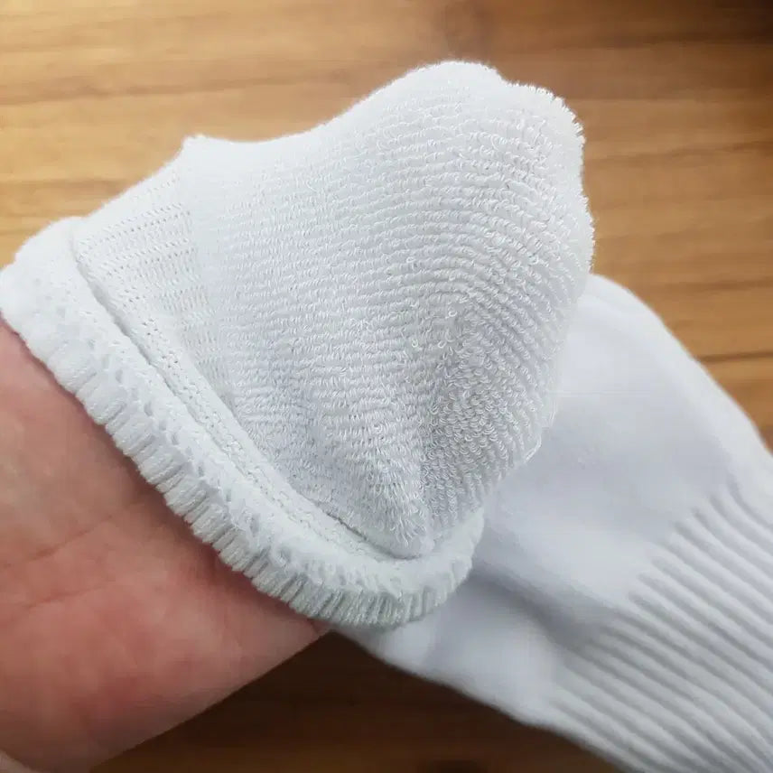 [BUNJANG] Generic White Double-Layer Socks 10-Pair Set / 여성양말 흰양말 이중바닥양말 새상품 겨울 스포츠양말 10켤레