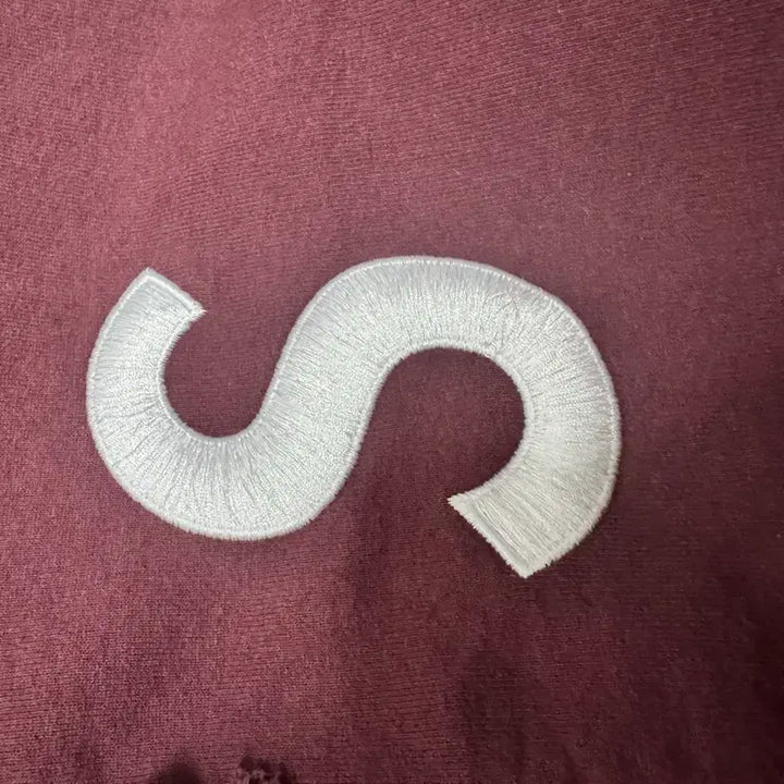 [BUNJANG] Supreme S Logo Hoodie Maroon / 슈프림 S 로고 후드집업 마룬