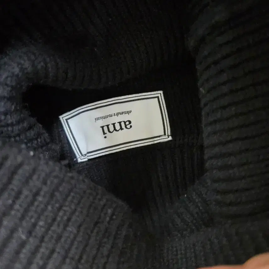 [BUNJANG] AMI Heavy Turtleneck Knit Sweater / 아미 AMI 매장 정품 헤비 터틀넥 니트