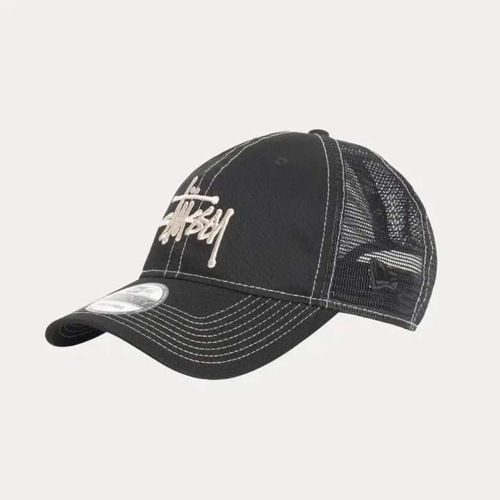 [BUNJANG] Stussy New Era 9Twenty Basic Trucker Ball Cap Black / 스투시 뉴에라 9Twenty 베이직 트러커 볼캡 블랙