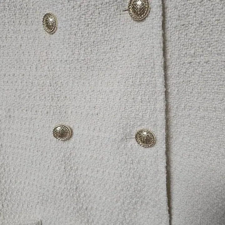 [BUNJANG] Oversized Tweed Jacket (Ivory) / 새거) 빅사이즈 트위드 자켓 아이보리색