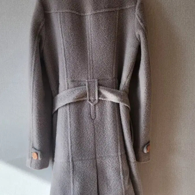 [BUNJANG] BNX Lavender Wool Coat / BNX 벨트 코트 라벤더 여리여리 자켓코트 모직코트 울코트