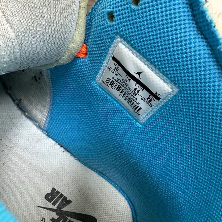 [BUNJANG] Nike Off-White Jordan UNC Sneakers (280) / 나이키 오프화이트 조던 unc (280)