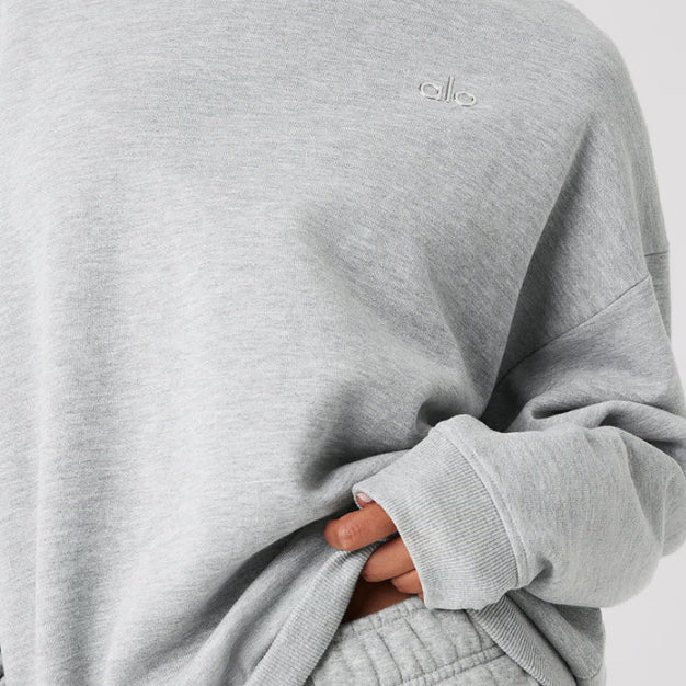 [BUNJANG] Alo Sealed Fleece Sweatshirt / 알로 기모 맨투맨 (미개봉 새상품)