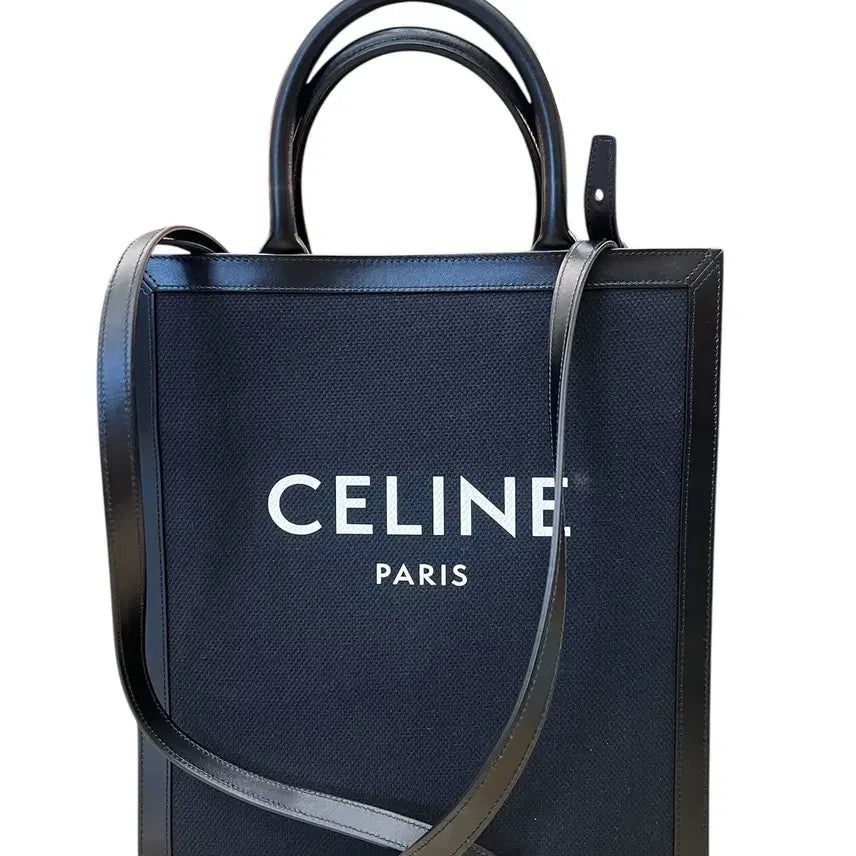 [BUNJANG] Celine Vertical Cabas Small Black Shoulder Bag / (대구)셀린 버티칼 카바스 스몰 블랙 숄더 앤 클로스백