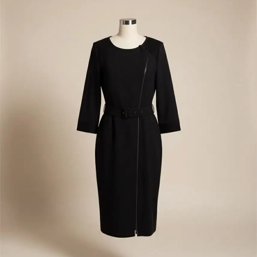 [BUNJANG] Hugo Boss Belted Zip-up Dress / 여성38/ 휴고보스 BOSS 벨티드 집업 원피스