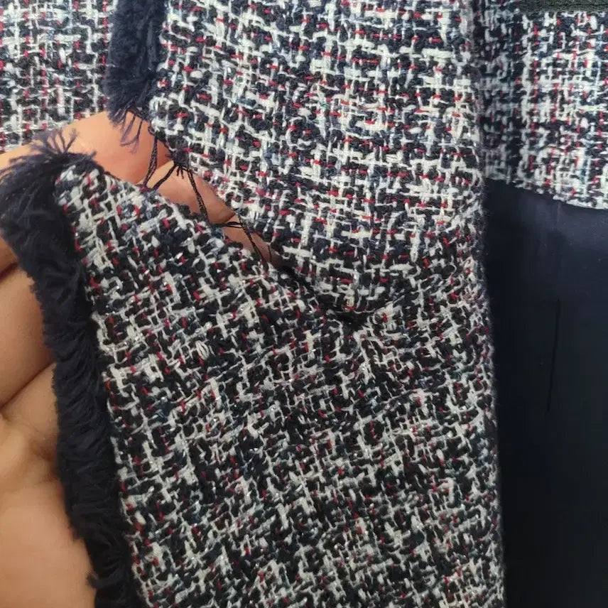 [BUNJANG] Sisley Tweed Double Button Jacket / 시슬리 트위드 더블 버튼 자켓