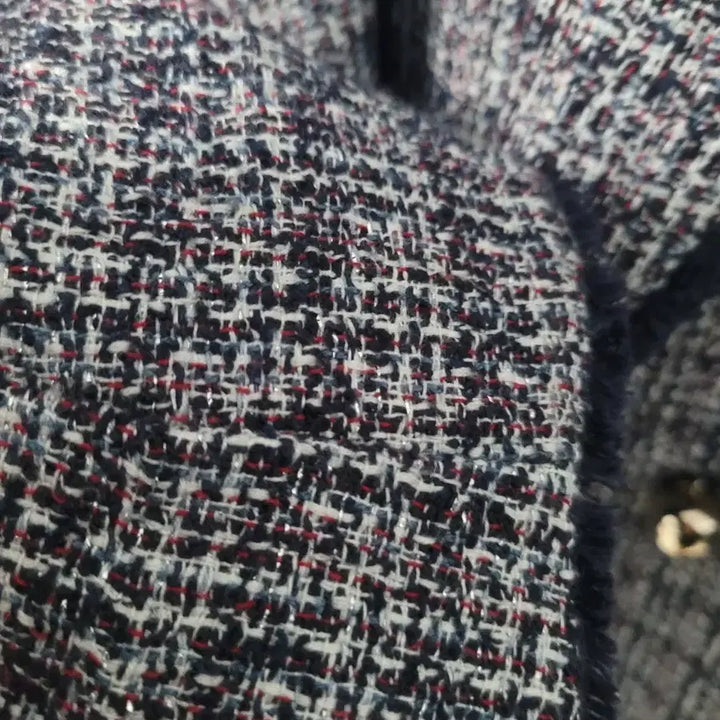 [BUNJANG] Sisley Tweed Double Button Jacket / 시슬리 트위드 더블 버튼 자켓