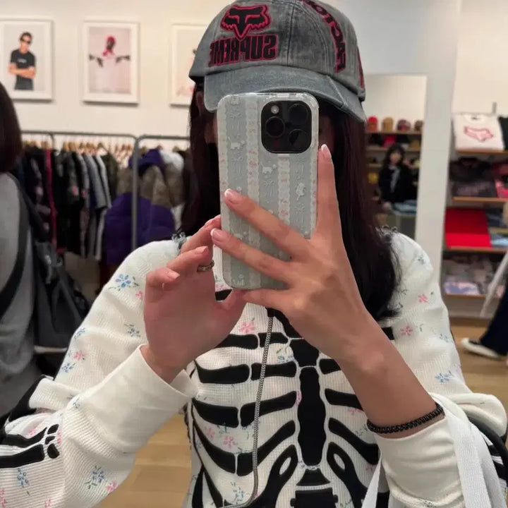 [BUNJANG] Supreme Hanes Flower Thermal Bond T-Shirt / (S~XL/해외/스탁) 슈프림 hanes 플라워 써멀 본즈 티셔츠