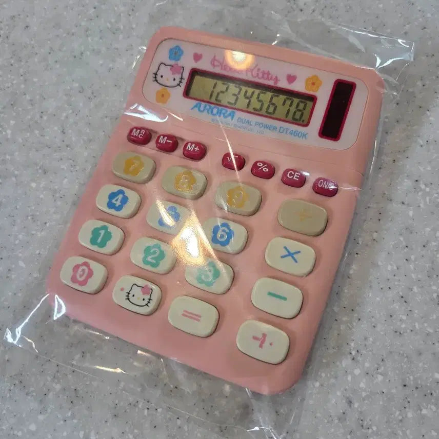 [BUNJANG] Classic Kitty Floral Calculator / 고전키티 꽃키티 계산기 판매합니다.