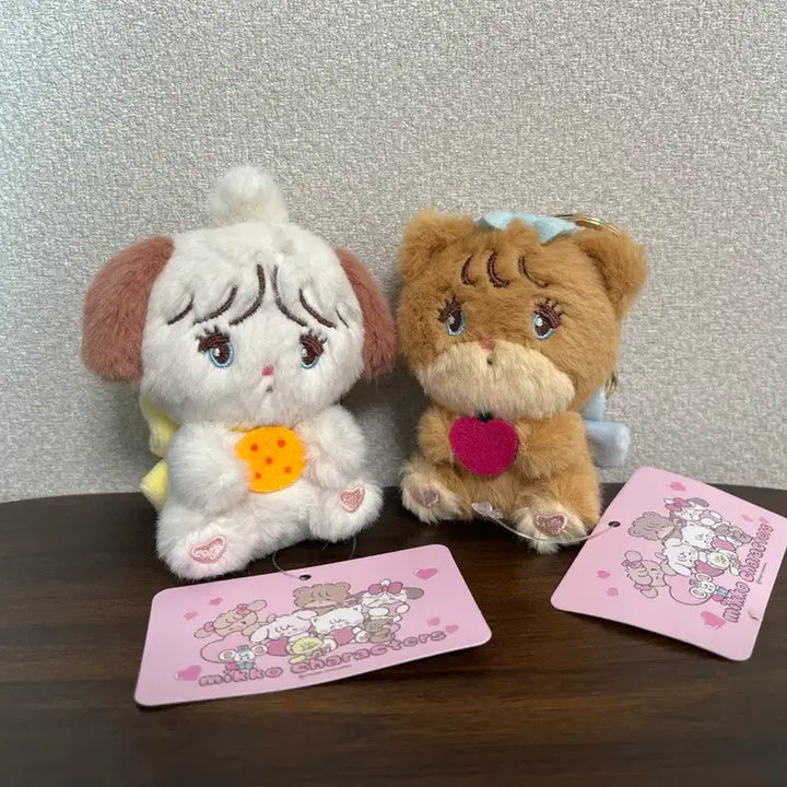 [BUNJANG] Mico Characters Souffle Latte 8cm Keyring Set / Set 미코캐릭터즈 키링 2종 세트 수플레 라떼 8cm 인형뽑기