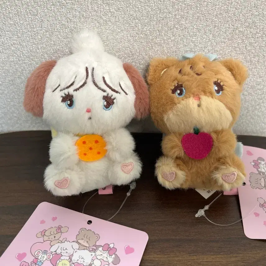 [BUNJANG] Mico Characters Souffle Latte 8cm Keyring Set / Set 미코캐릭터즈 키링 2종 세트 수플레 라떼 8cm 인형뽑기