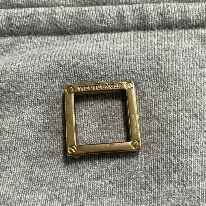 [BUNJANG] Wooyoungmi Back Logo Hoodie Gray / 우영미 백로고 후드 그레이