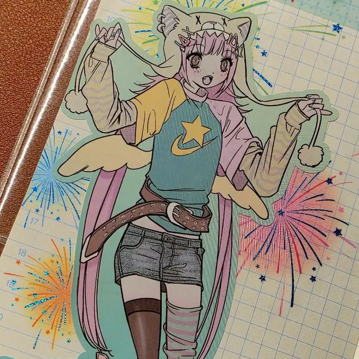 [BUNJANG] Hipwoong Kiss Cut Stickers / 힙웅 키스컷(25cm가능)