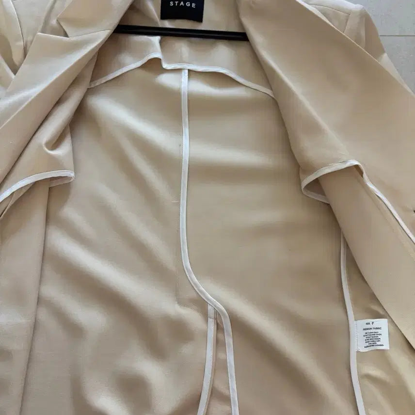 [BUNJANG] STAGE Beige Blazer Jacket / STAGE 베이지 블레이저 자켓 F