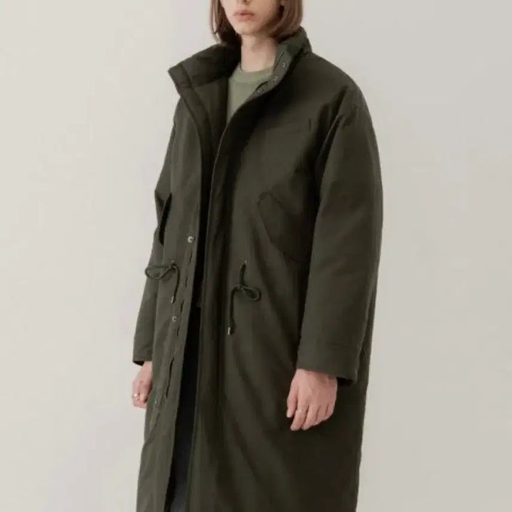 [BUNJANG] Drawfit Khaki Goose Down Parka / 드로우핏 야상형 구스다운 파카 (카키)