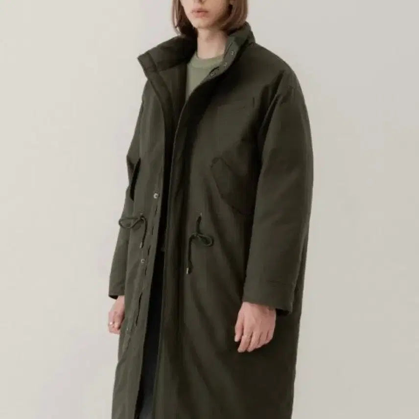 [BUNJANG] Drawfit Khaki Goose Down Parka / 드로우핏 야상형 구스다운 파카 (카키)