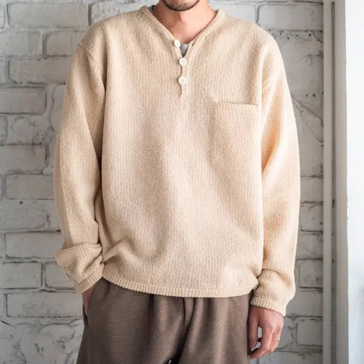 [BUNJANG] Martine Rose 25AW Henry Neck Knit / [3] 25aw 마티 앤 선즈 헨리넥 니트