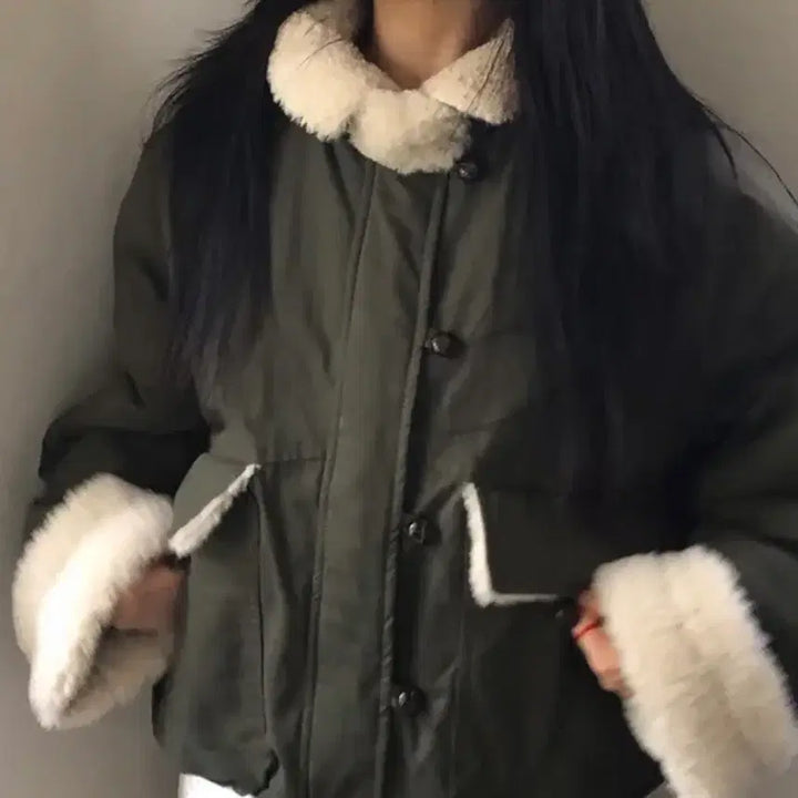 [SOLD OUT] 퍼 점퍼 여성 아우터 겨울 자켓 뽀글이 점퍼 무스탕
