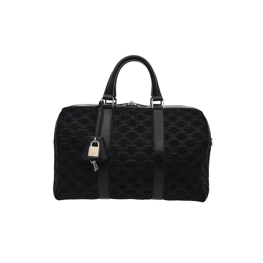 [BUNJANG] Celine Triomphe Boston Tote Bag Large / 셀린느 트리오페 트리밍 자카드 보스턴 토트백 라지