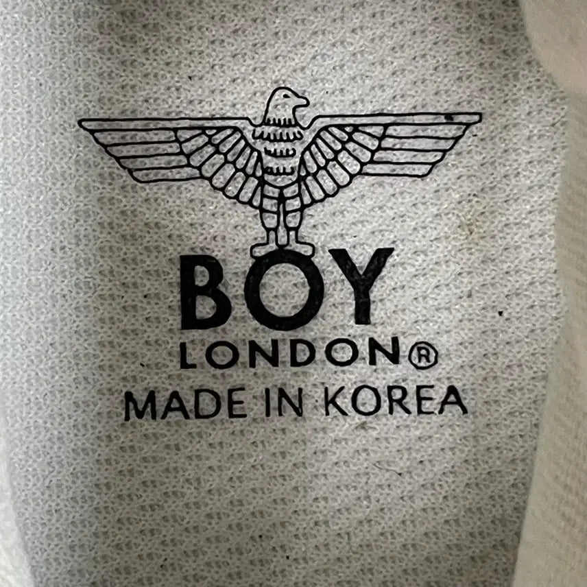 [BUNJANG] Boy London High Top Canvas Sneakers / 보이 런던 하이탑 캔버스 스니커즈