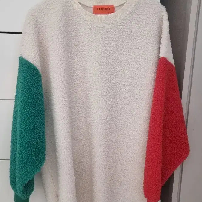 [BUNJANG] Unisex Oversized Fleece Sweatshirt / 양털뽀글이 오버핏 맨투맨