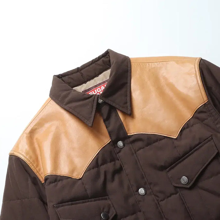 [BUNJANG] SUGAR CANE Leather York Down Jacket / SUGAR CANE Leather York Down Jacket