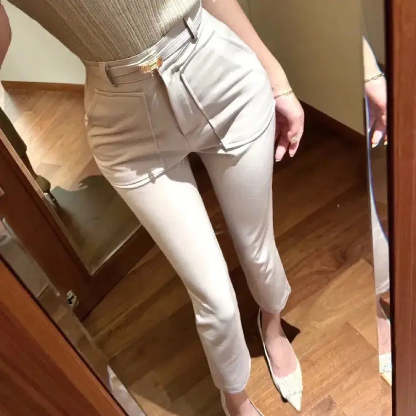 [BUNJANG] Blidge Belt Set Pants / 블리지 벨트세트팬츠 블리스민 드오브 로제드유 수입의류 부띠끄유 라멜로즈