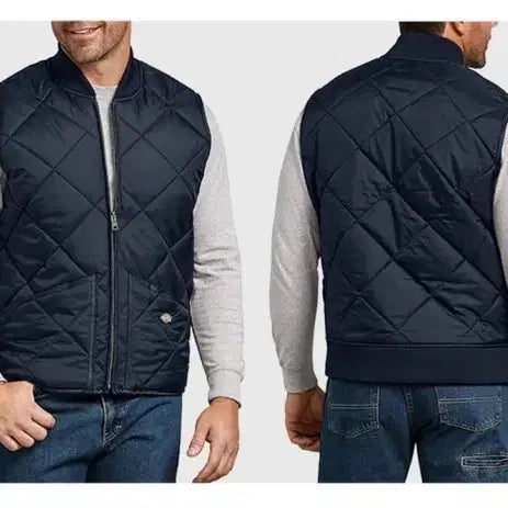 [BUNJANG] Dickies Quilted Vest Navy / [L] 디키즈 퀼팅 베스트 네이비 컬러