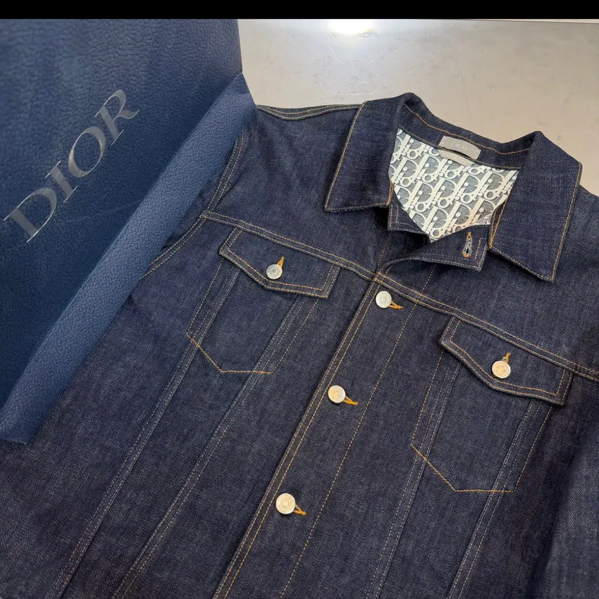 [BUNJANG] Dior Oblique Denim Jacket / [56/새상품급] 디올 오블리크 데님 청자켓
