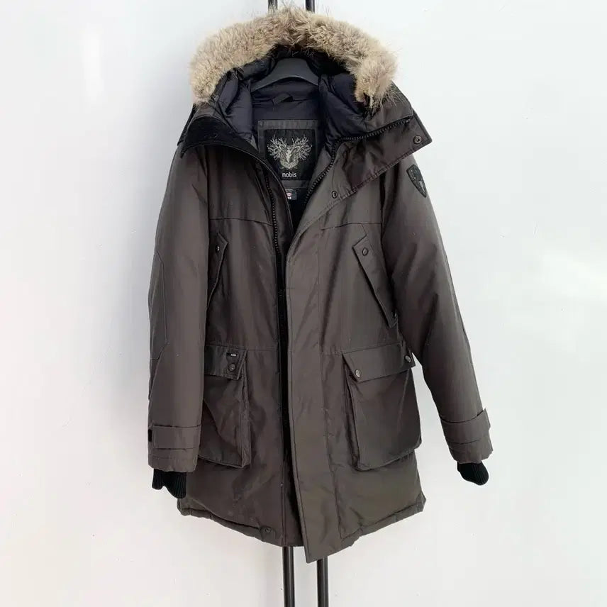 [BUNJANG] Nobis Yates Duck Down Padded Jacket / 정품 nobis 노비스 야테시 덕다운 100% 브라운 남성 패딩