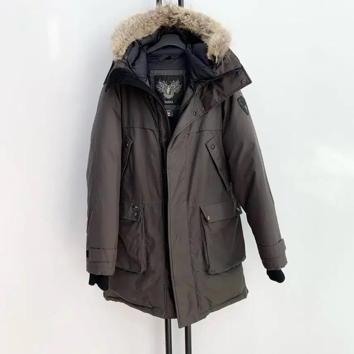 [BUNJANG] Nobis Yates Duck Down Padded Jacket / 정품 nobis 노비스 야테시 덕다운 100% 브라운 남성 패딩