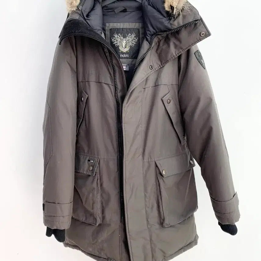 [BUNJANG] Nobis Yates Duck Down Padded Jacket / 정품 nobis 노비스 야테시 덕다운 100% 브라운 남성 패딩