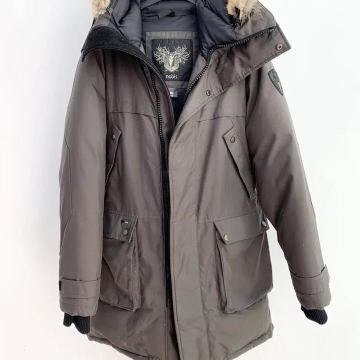 [BUNJANG] Nobis Yates Duck Down Padded Jacket / 정품 nobis 노비스 야테시 덕다운 100% 브라운 남성 패딩