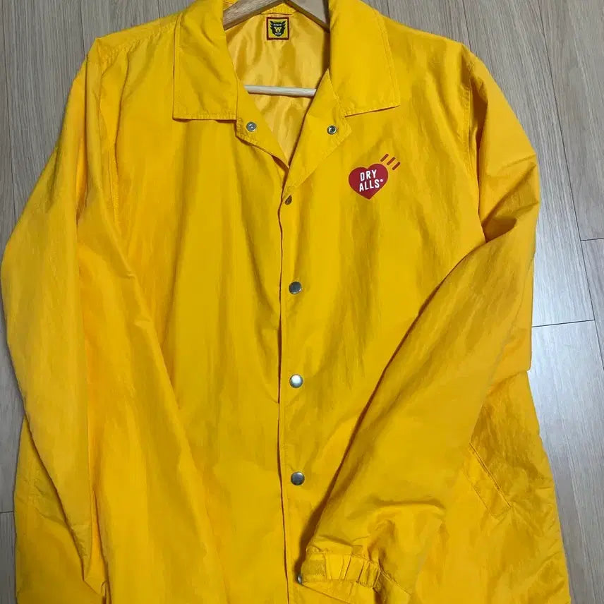 [BUNJANG] Human Made Yellow Coach Jacket L / 휴먼메이드 옐로우 코치 자켓 L