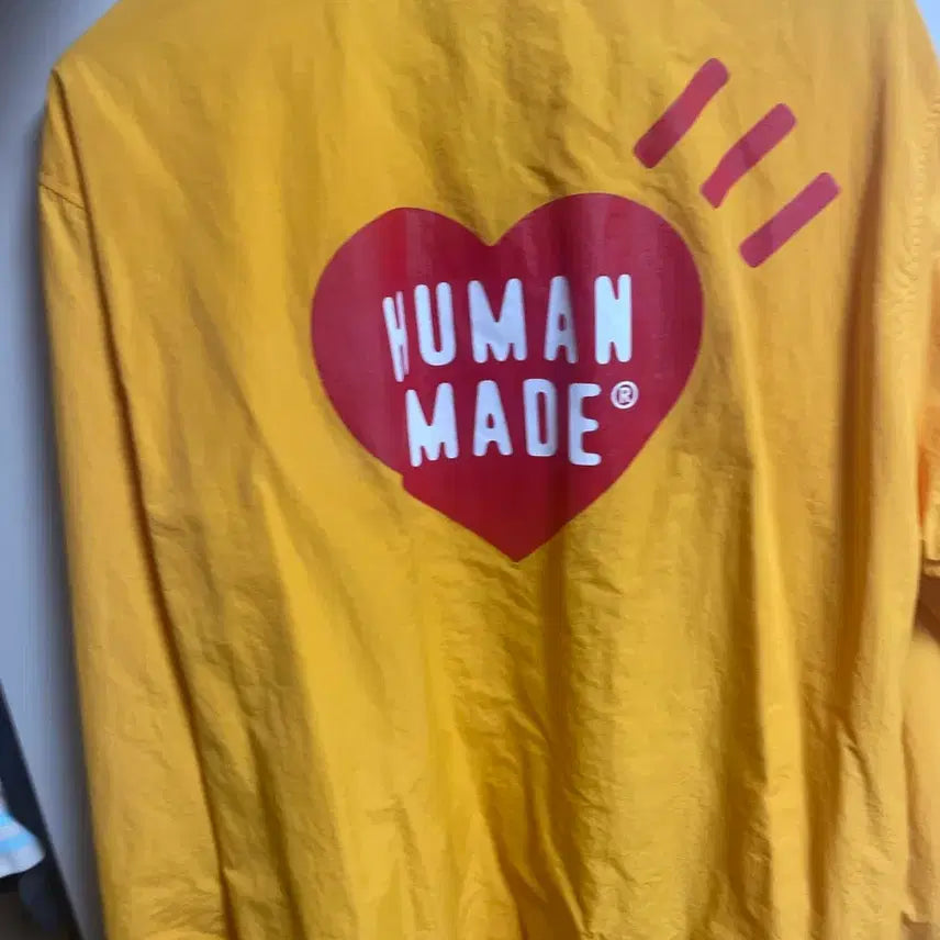 [BUNJANG] Human Made Yellow Coach Jacket L / 휴먼메이드 옐로우 코치 자켓 L