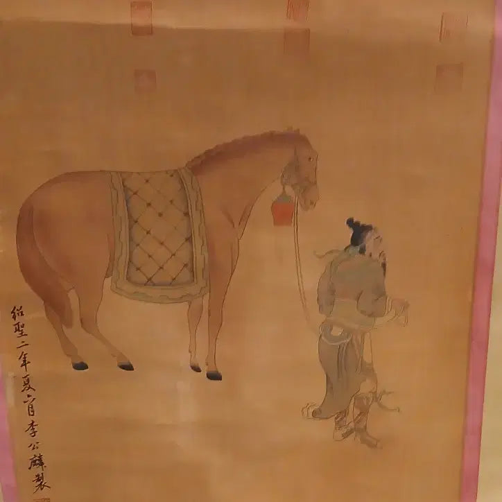 [BUNJANG] Chinese Painting Scroll by Li Gonglin / 중국(이공린)그림족자