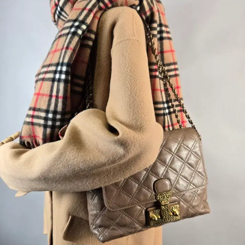 [BUNJANG] Marc Jacobs Baroque Large Quilted Chain Shoulder Bag / 마크제이콥스 바로크 싱글백 라지 퀼팅 체인 숄더백 가방 정품