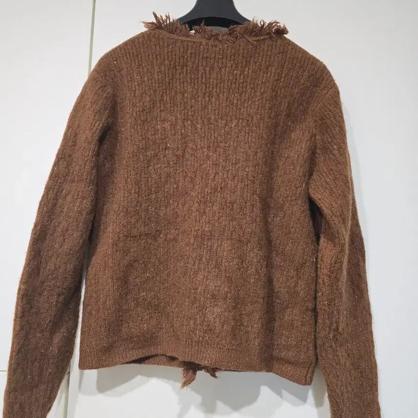 [BUNJANG] Brown Tweed Cardigan Jacket / 브라운 트위드 스타일 가디건 자켓