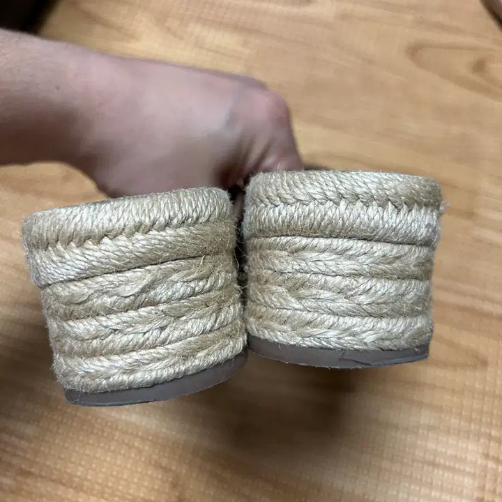 [BUNJANG] Tory Burch Espadrille Leather Slippers / 토리버치 에스파듀 레더 슬리퍼