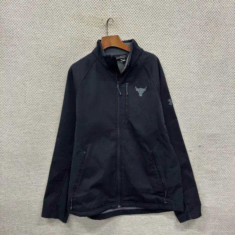 [SOLD OUT] 언더아머 캐주얼 프린팅로고 약기모 져지 집업 XL A04089
