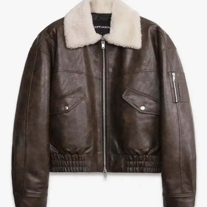 [BUNJANG] DopJaeSon Seeing Cara CWU Jacket Brown M Size / 도프제이슨 시어링 카라 CWU 자켓 BROWN M사이즈