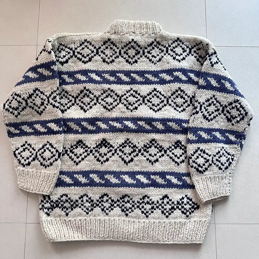 [BUNJANG] La Paz Ecuadorian Heavy Wool Aztec Knit Sweater / 90s La Paz 에콰도르산 헤비 울 에스닉 아즈텍 니트 스웨터