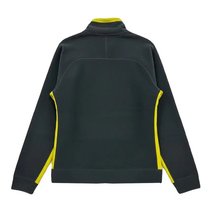 [BUNJANG] Descente Fleece Jacket Black Yellow / [L/95~105] 데상트 후리스 자켓 블랙옐로우