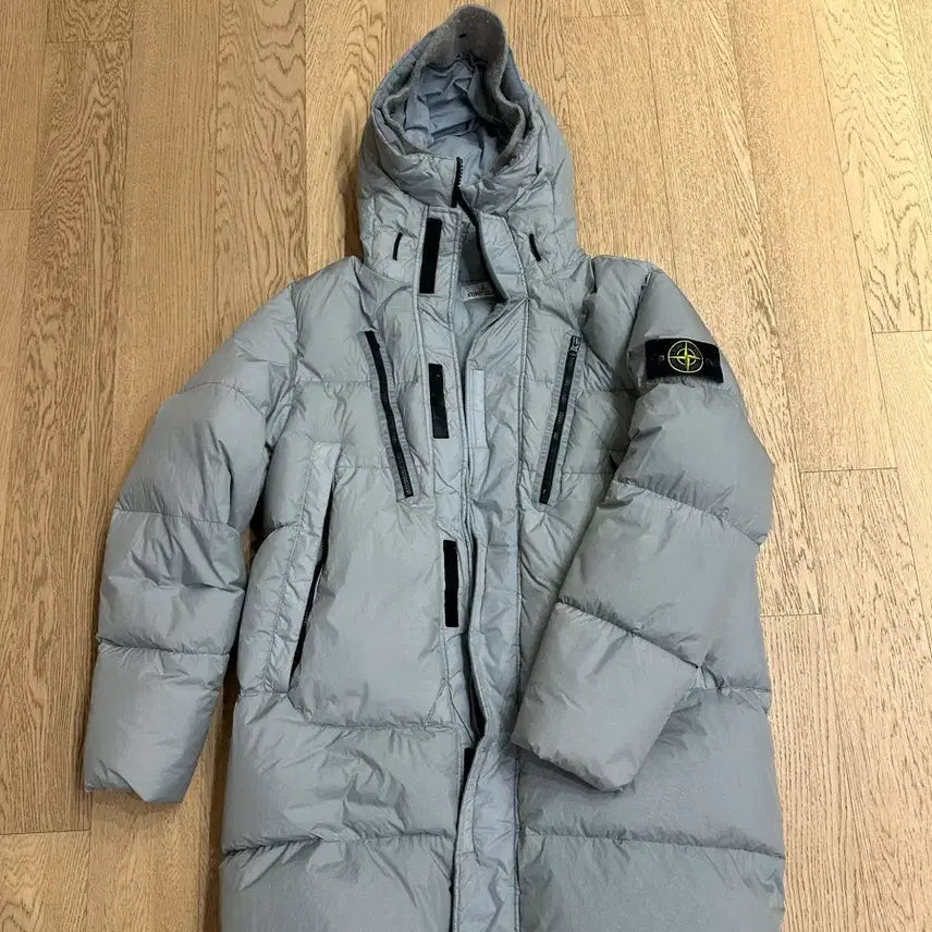 [BUNJANG] Stone Island Long Hooded Padded Jacket L / 스톤아일랜드 롱후드패딩