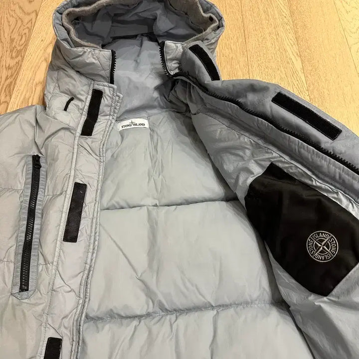 [BUNJANG] Stone Island Long Hooded Padded Jacket L / 스톤아일랜드 롱후드패딩